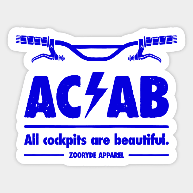 All Cockpits Are Beautiful Sticker by ZOO RYDE